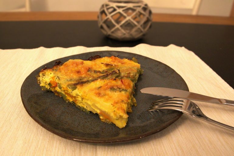 Kürbis-Kartoffel-Bohnen-Auflauf